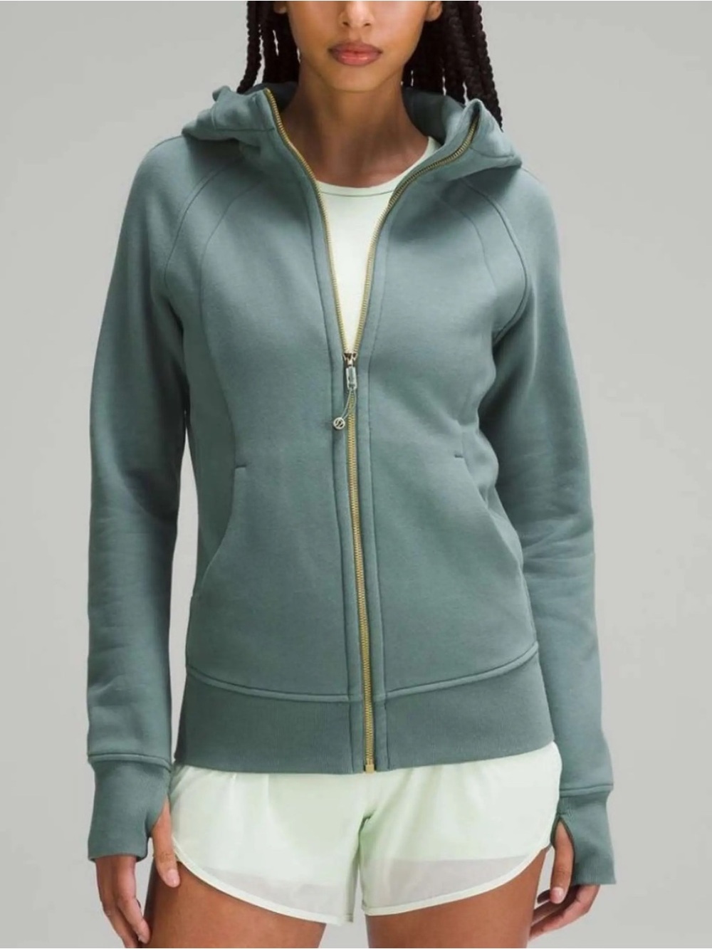 lululemon athletica Sage Full-Zip Scuba Hoodie with Gold Zipper